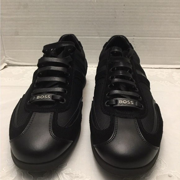 BOSS Men's Sleek Black Sneakers size 41 - Picture 1 of 6